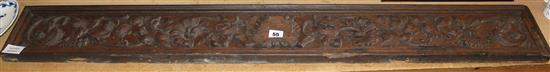 19th century French carved oak applique